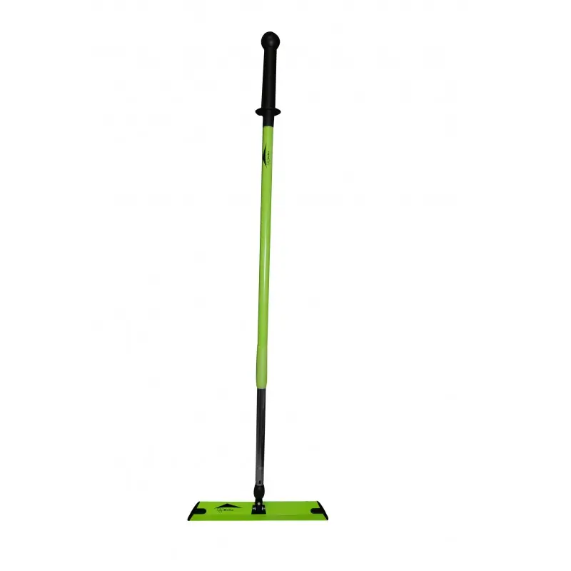 Balai microfibre Delta avec manche télescopique et plateau à bandes Velcro