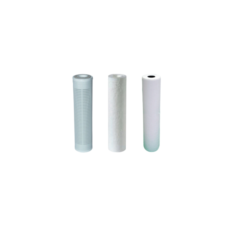 Kit 3 filtres 9 pouces 3/4 en 60 microns lavable 20 microns et 5 microns avec charbon actif