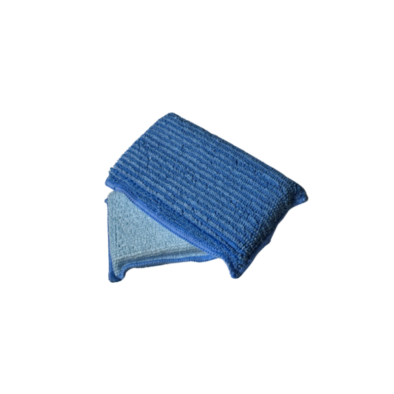 Lot de 2 éponges microfibre double texture