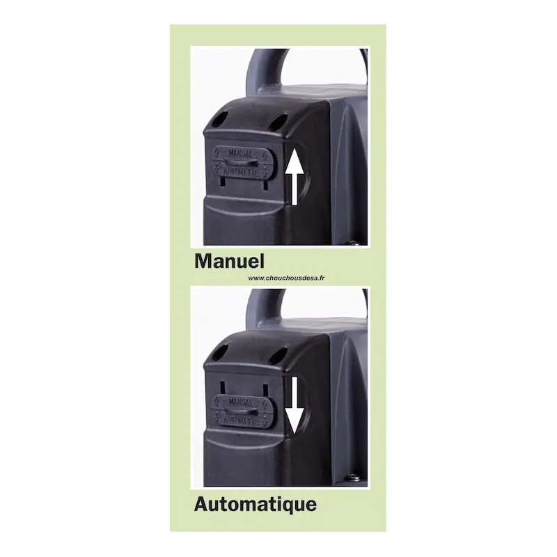 interrupteur fonction automatique ou manuel de la pompe vide-cave 550 W