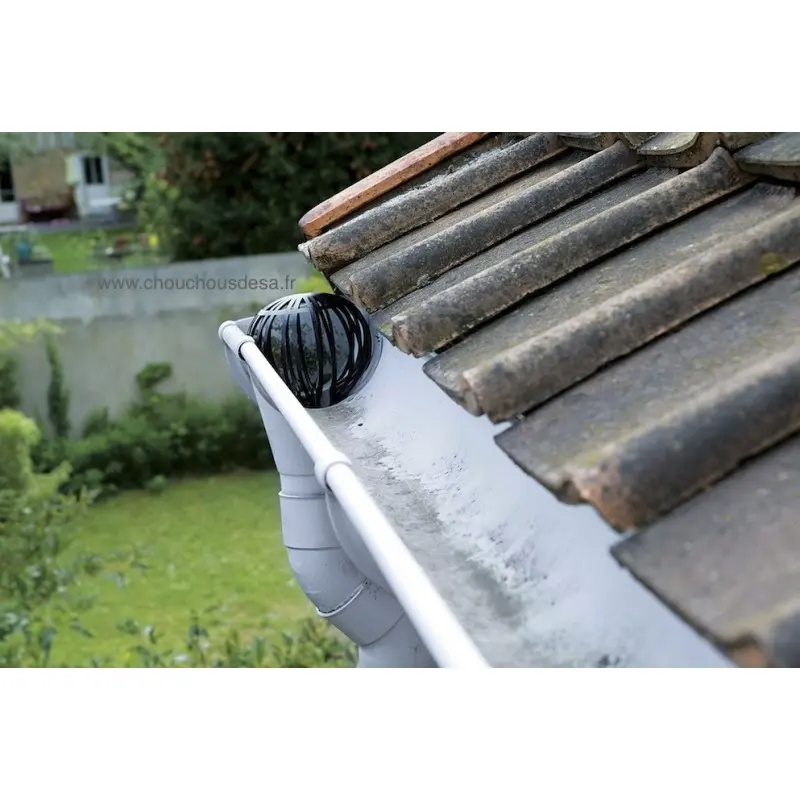 Mise en place d'une crapaudine pour protéger les descente de gouttière