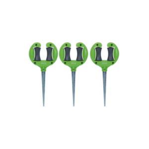 Lot de 3 guides pour tuyau d’arrosage sur pic métal Ribiland