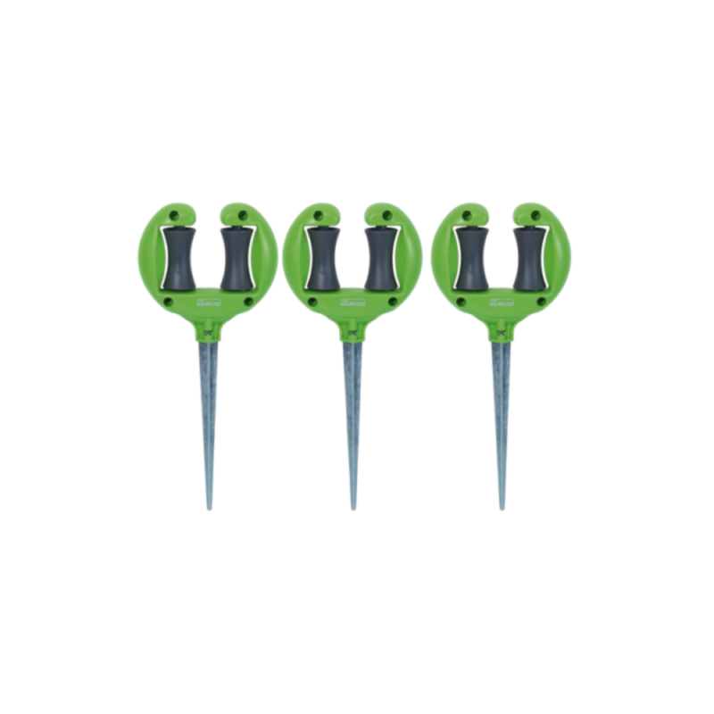 Lot de 3 guides pour tuyau d’arrosage sur pic métal Ribiland