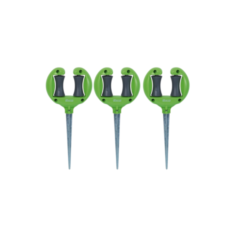 Lot de 3 guides pour tuyau d’arrosage sur pic métal Ribiland