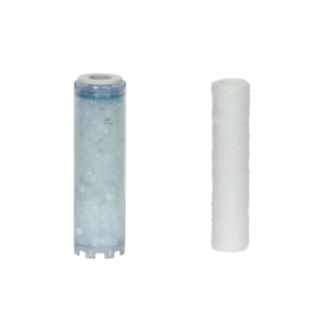 Kit de 2 filtres en 9 3/4 pouces 20 microns anti boue tresse et filtre polyphosphates