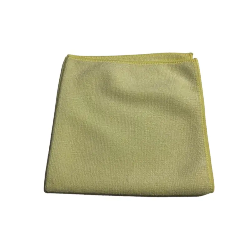 Lavette microfibre tricotée jaune pour l'entretien de la maison