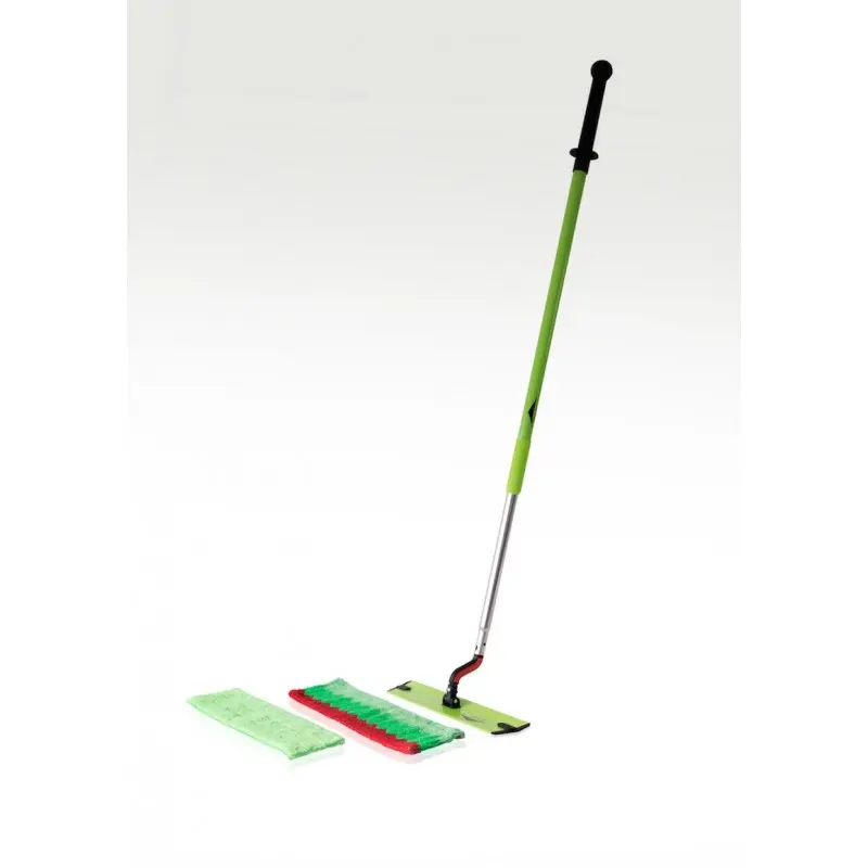 Kit balai microfibre sols Ergo Plus Delta et ses bandeaux microfibre