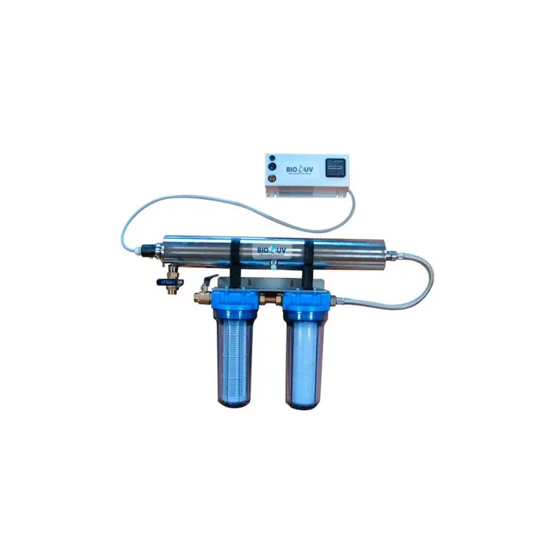 Système de filtration BIO-UV avec ses filtres 10 pouces