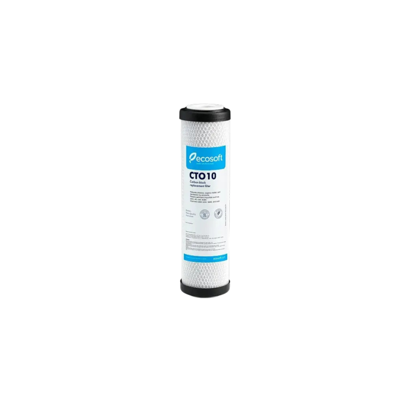 Filtre 10 pouces avec carbone bloc de charbon actif de noix de coco Ecosoft