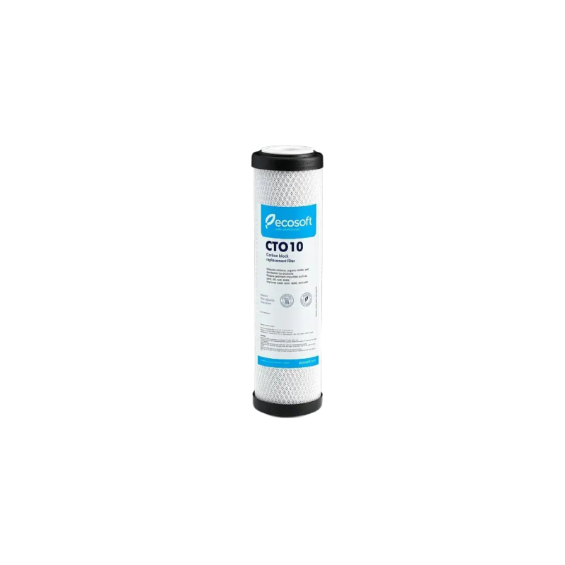 Filtre 10 pouces avec carbone bloc de charbon actif de noix de coco Ecosoft
