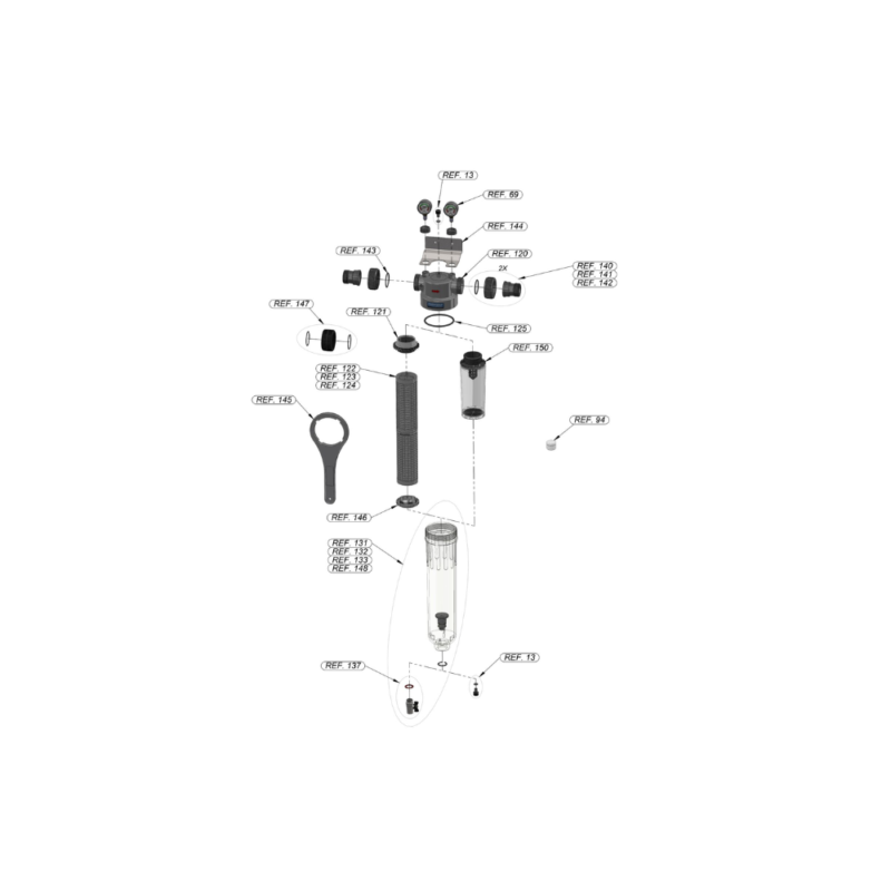 Filtre à sédiments NW 400 Cintropur débit 12 m³/h – Image 5