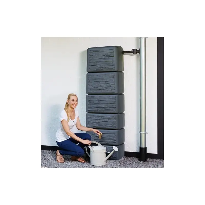 Cuve murale Slim Stone 300 L Garantia avec collecteur et robinet – Image 2