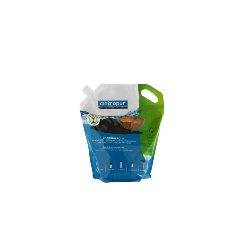 Charbon actif de noix de coco Cintropur bidon de 3,4 L