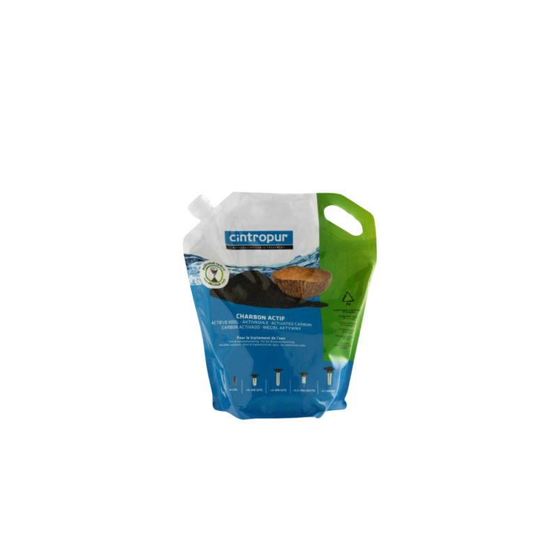 Charbon actif de noix de coco Cintropur bidon de 3,4 L