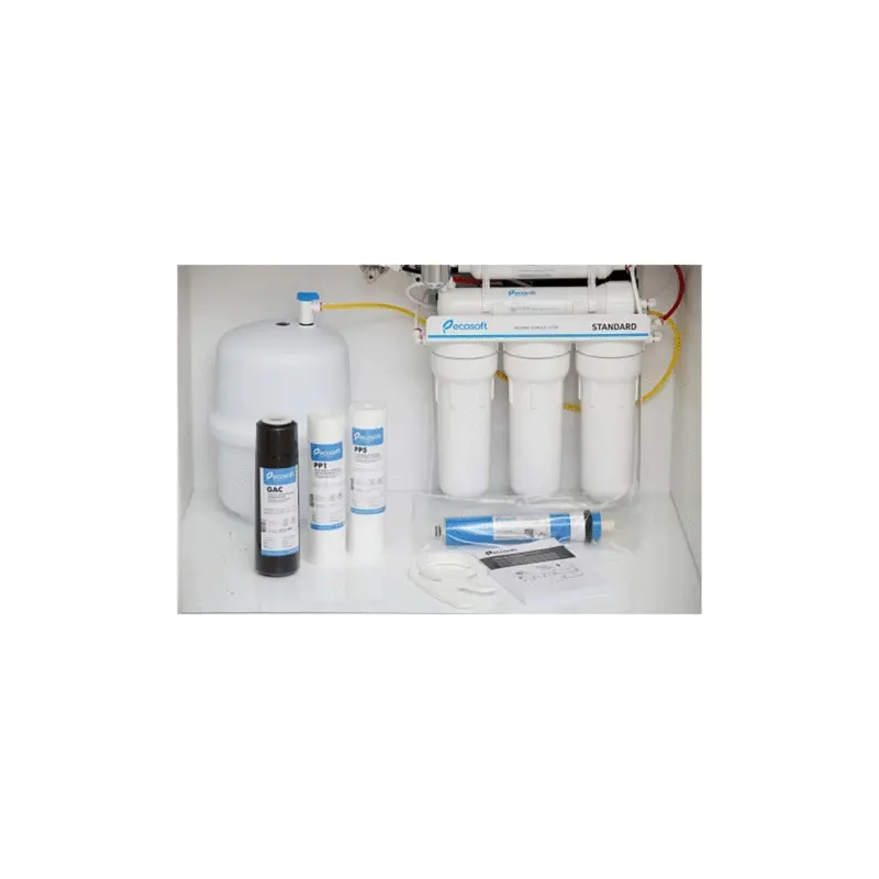 Osmose inverse Standard Ecosoft avec ses filtres.