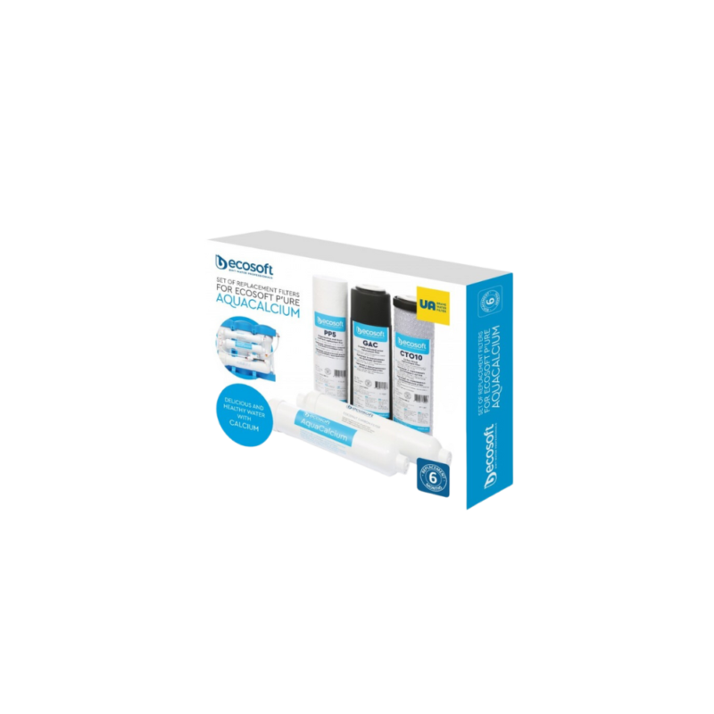 Kit de 5 cartouches pour osmose inverse P'URE AQUACALCIUM Ecosoft