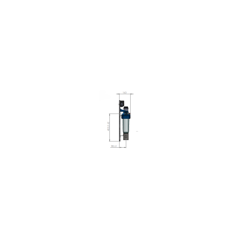 Dimensions côté UV 3E