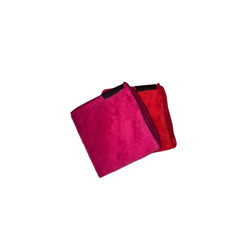 Lavette microfibre Art’Clean de Concept Microfibre rouge ou rose pour la poussière