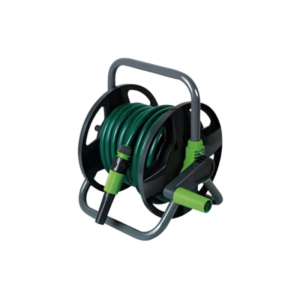 Dévidoir portable avec tuyau d’arrosage 15 m diamètre 12,5mm et équipements