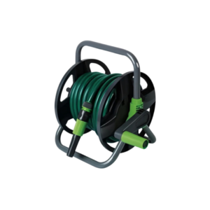 Dévidoir portable avec tuyau d’arrosage 15 m diamètre 12,5mm et équipements