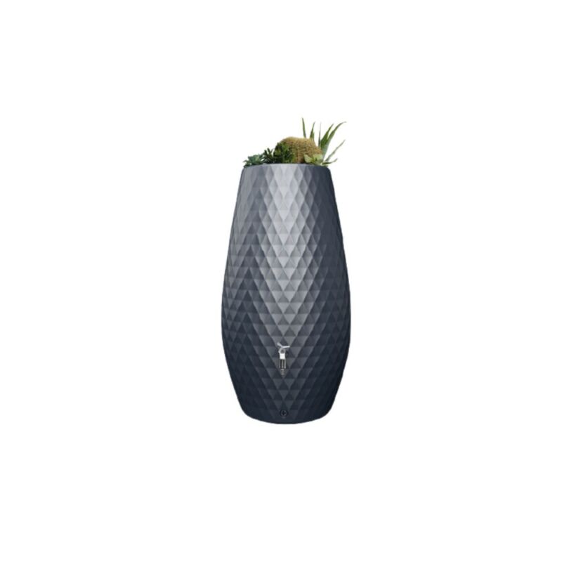 Réservoir eau de pluie 230l Triagon gris granite