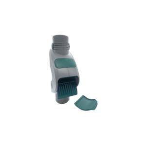 Vue de trois-quarts du collecteur de gouttière filtrant Rainus