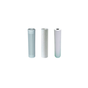 Kit 3 filtres 9 pouces 3/4 60 microns lavable 20 microns et 5 microns avec charbon actif
