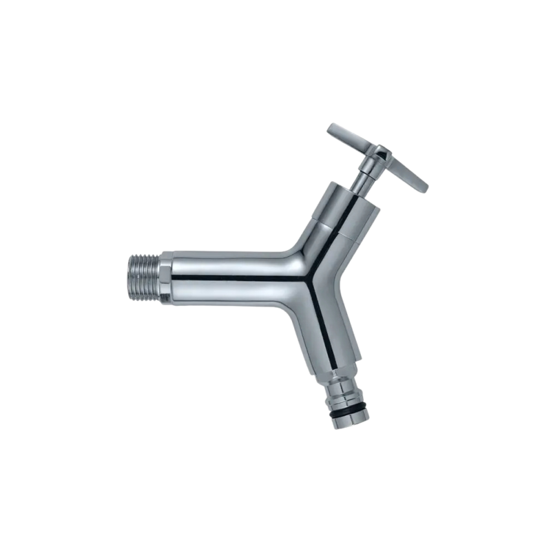 Robinet chromé pour récupérateur d'eau