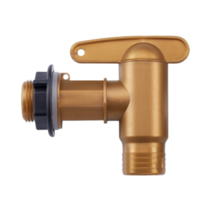 Robinet plastique imitation laiton pour récupérateur d'eau de pluie