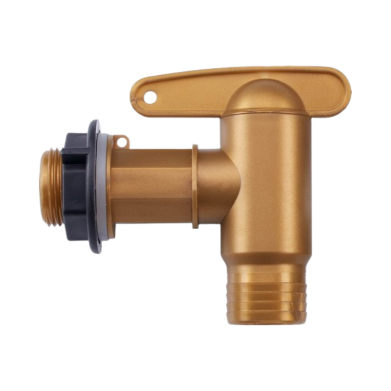 Robinet plastique imitation laiton pour récupérateur d'eau de pluie