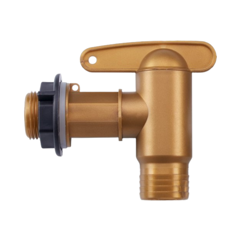 Robinet plastique imitation laiton pour récupérateur d'eau de pluie