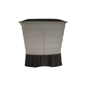 Cuve rectangulaire 300L Garantia avec robinet et collecteur