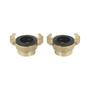Lot de 2 raccords Express filetés femelle laiton avec joint et bague