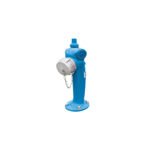 Poteau bleu d'aspiration Saphir pour citerne de défense incendie