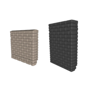 Deux récupérateurs d’eau de pluie Pluvioblock Biorock coloris Dune et Black Granit