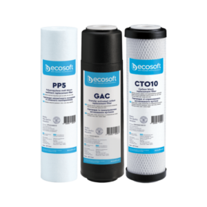 Kit de 3 filtres avant membrane pour osmoseur standard Ecosoft