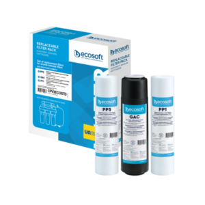 Kit de 3 filtres de remplacement pour osmose inverse Ecosoft