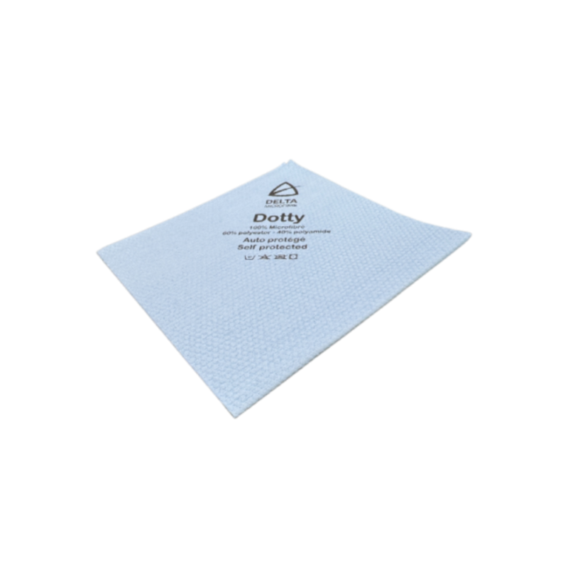 Lavette microfibre antibactérienne Dotty coloris bleu