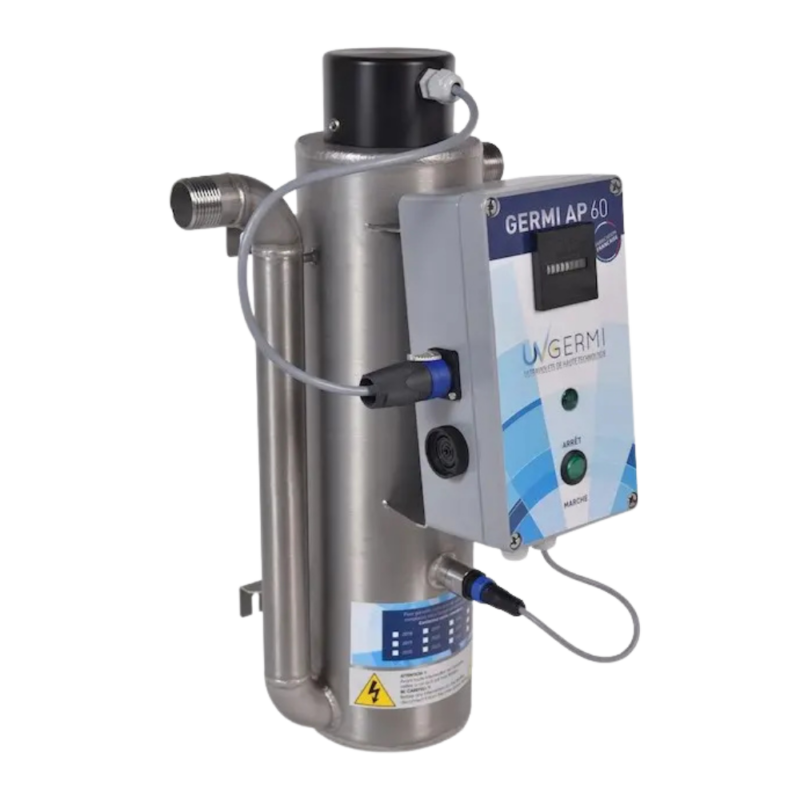 Réacteur UV Germi UVPLUS W60 en inox 316L pour potabilisation de l’eau