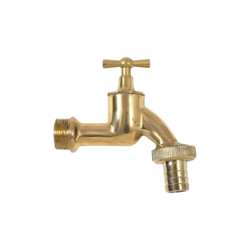 Robinet Garantia en laiton naturel pour récupérateur d’eau de pluie