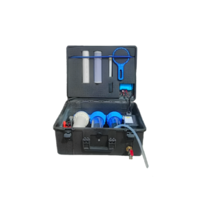 Valise de traitement de l’eau Alfaa portable avec pompe 12 V, filtres et LED UV-C